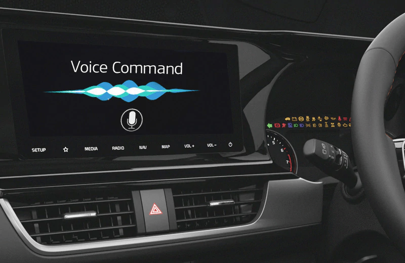 AI voice command                                                                                    Al-powered voice commands to provide a safer, smarter and connected car experience