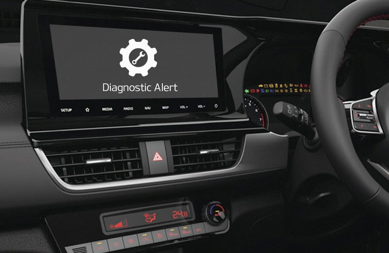 Auto/manual vehicle diagnostic alert                                                                                    Receive critical diagnostic alerts of vehicle for timely customer action.