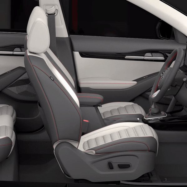 The Specially designed Ventilated front seats and Driver power seat improves the convenience for Driver and front passenger.